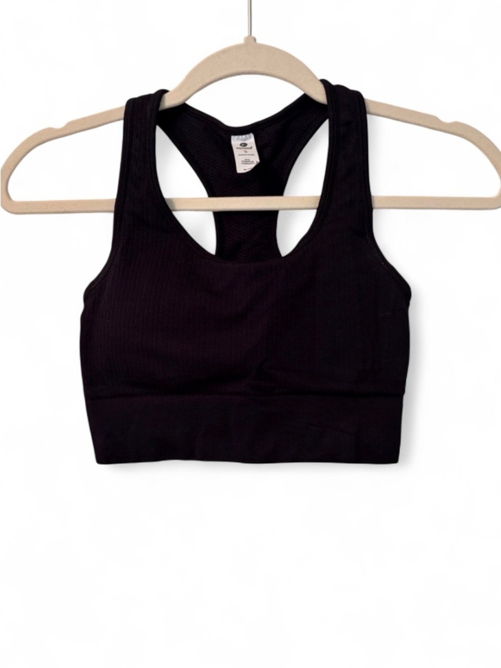 90° By Reflex Black Racerback Sports Bra